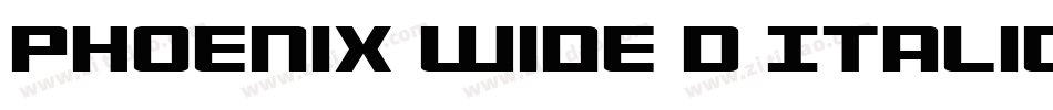 Phoenix Wide D Italic字体转换